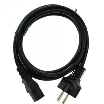 InLine καλώδιο τροφοδοσίας, CEE 7/7 ευθύ / 3pin IEC C13 αρσενικό, μαύρο, 5m