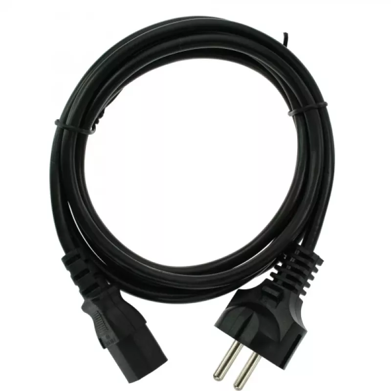 InLine καλώδιο τροφοδοσίας, CEE 7/7 ευθύ / 3pin IEC C13 αρσενικό, μαύρο, 5m