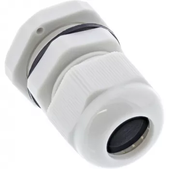 Στυπιοθλίπτης καλωδίου InLine 6–12 mm νάιλον IP68 γκρι, συσκευασία 10 τεμ., εξωτερική διάμετρος 12 mm