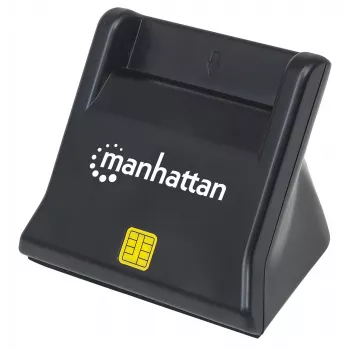 Manhattan 102025 αναγνώστης έξυπνων καρτών / SIM USB-A, 480 Mbps (USB 2.0), Hi-Speed USB, όρθιος επιτραπέζιος