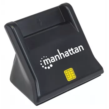 Manhattan 102025 αναγνώστης έξυπνων καρτών / SIM USB-A, 480 Mbps (USB 2.0), Hi-Speed USB, όρθιος επιτραπέζιος