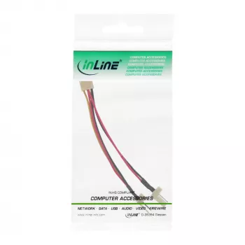 InLine προσαρμογέας ανεμιστήρα 3pin υποδοχή / 2x 3pin βύσμα περίπου 0,10m