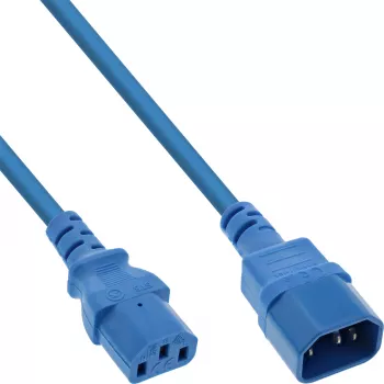InLine Καλώδιο επέκτασης τροφοδοσίας C13 / C14, μπλε, 0,3 m