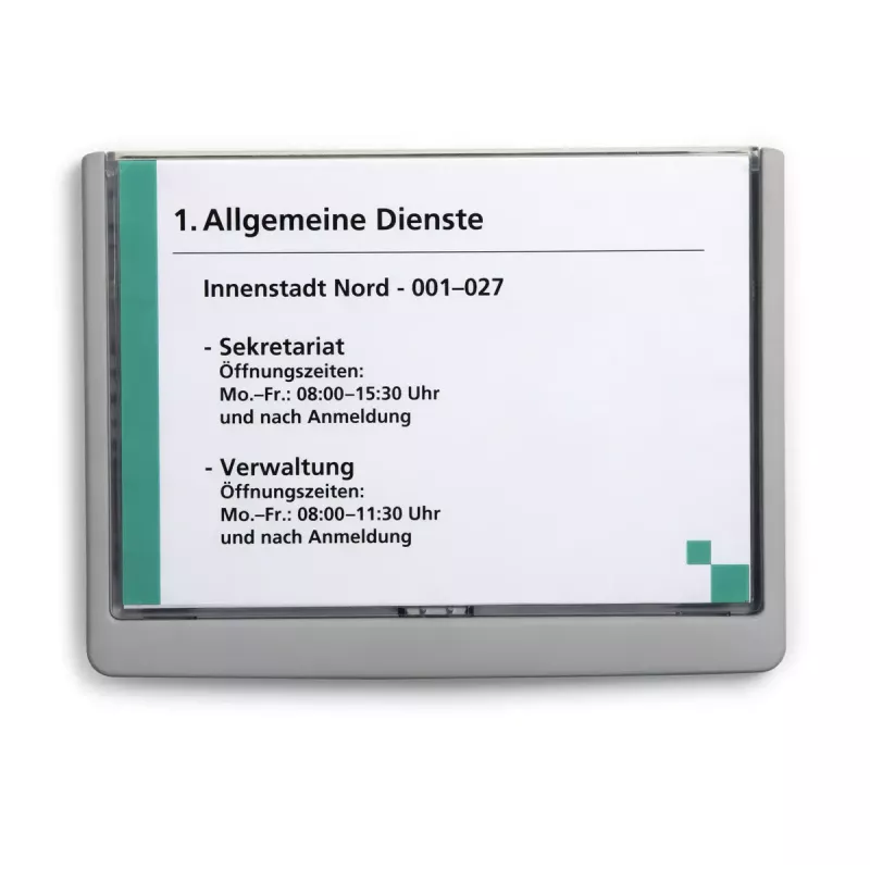 Βάση πινακίδων Durable 486637 A5 πλαστικό γραφίτη