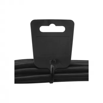 Δεματικά σήμανσης καλωδίων InLine 200 mm x 5 mm, νάιλον, Eurohole, μαύρο, 100 τεμ.