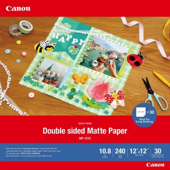 Canon MP-101D διπλής όψης ματ χαρτί, 12“x12”, 30 φύλλα