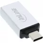 InLine USB 3.2 Gen.2 Adapter, USB-C αρσενικό σε USB-A θηλυκή, ασημί