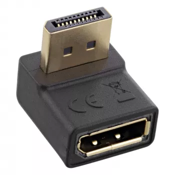 InLine Προσαρμογέας DisplayPort, αρσενικό / θηλυκή, γωνιακός προς τα πάνω