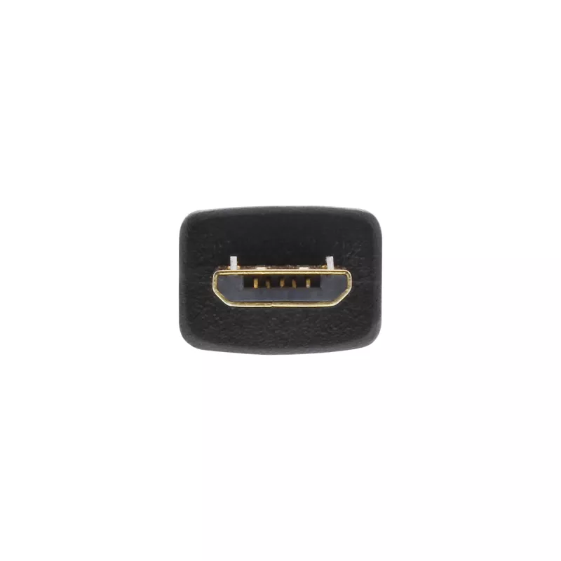 InLine Επίπεδο καλώδιο Micro USB 2.0, USB A / Micro-B, μαύρο / χρυσό, 2 m