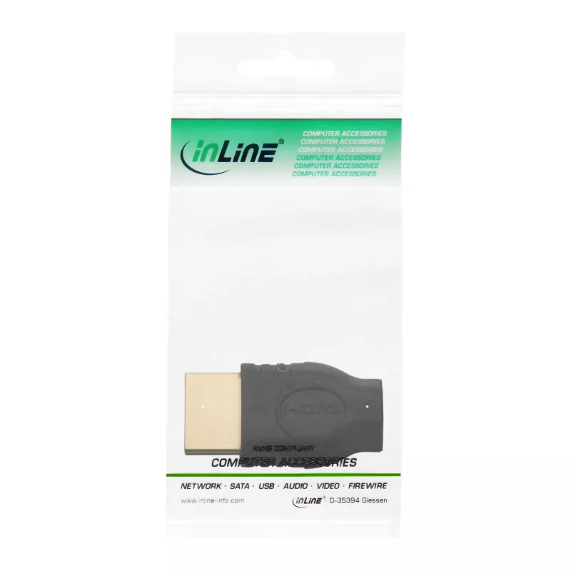 InLine Προσαρμογέας HDMI HDMI A αρσενικό / HDMI D θηλυκή επιχρυσωμένο 17690A