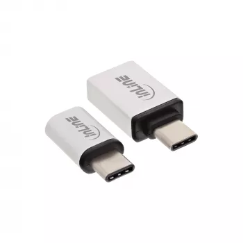 Σετ προσαρμογέων USB-C InLine 35809 USB-C αρσενικό σε Micro-USB θηλυκή USB3.0 A θηλυκή