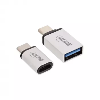 Σετ προσαρμογέων USB-C InLine 35809 USB-C αρσενικό σε Micro-USB θηλυκή USB3.0 A θηλυκή