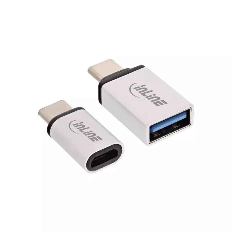 Σετ προσαρμογέων USB-C InLine 35809 USB-C αρσενικό σε Micro-USB θηλυκή USB3.0 A θηλυκή