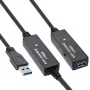 Ενεργό καλώδιο επαναλήπτη InLine USB3.2 Gen.1 Type-A αρσενικό / υποδοχή θηλυκή, μαύρο, 20 m