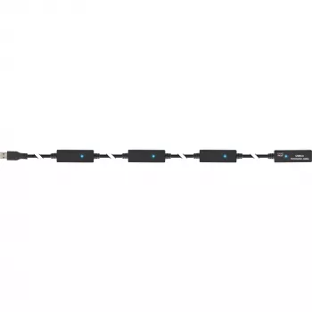 Ενεργό καλώδιο επαναλήπτη InLine USB3.2 Gen.1 Type-A αρσενικό / υποδοχή θηλυκή, μαύρο, 20 m