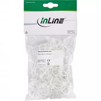 Δεματικά καλωδίων (Twist Ties) InLine 3,5–5 mm, φυσικό χρώμα, 100 τεμ.