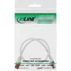 Καλώδιο δικτύου InLine S/FTP PiMF Cat.6 250MHz χαλκός χωρίς αλογόνα λευκό 0,5m