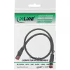Καλώδιο δικτύου InLine S/FTP PiMF Cat.6 250MHz χαλκός χωρίς αλογόνα μαύρο 0,5m