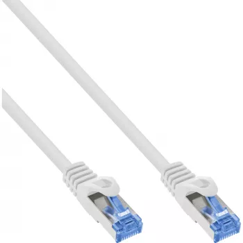 InLine Patchkabel, Cat.6A, S/FTP, TPE εύκαμπτο, λευκό, 1,5m