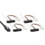 InLine καλώδιο SAS, Mini SAS SFF-8087/4x SAS SFF-8482+τροφοδοσία, SAS HDD σε ελεγκτή 0,75m