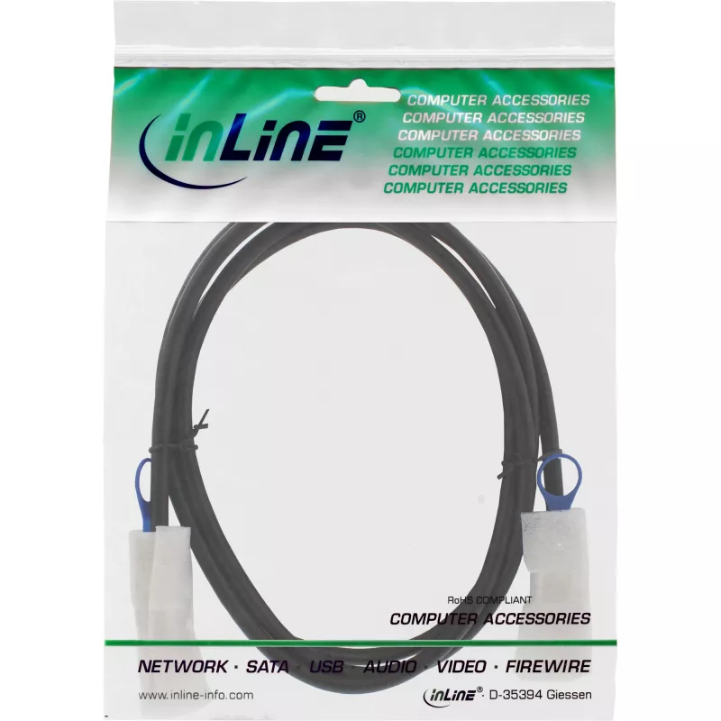 InLine καλώδιο SAS, Mini-SAS 26-pin SFF-8088 σε Mini-SAS 26-pin SFF-8088, 2 m