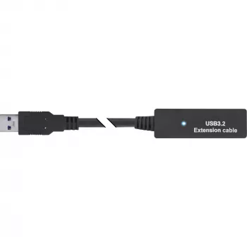 Ενεργή προέκταση InLine USB 3.2 Gen.1, βύσμα USB-A αρσενικό σε υποδοχή USB-C θηλυκή, 5m