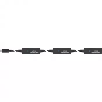 Ενεργή προέκταση InLine USB 3.2 Gen.1, βύσμα USB-C αρσενικό σε υποδοχή USB-A θηλυκή, 10 m