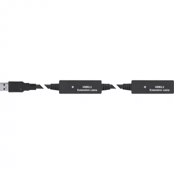 Ενεργή προέκταση InLine USB 3.2 Gen.1, βύσμα USB-A αρσενικό σε υποδοχή USB-C θηλυκή, 15m