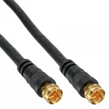 Καλώδιο SAT Premium InLine 69315P 15m διπλά θωρακισμένο 2x βύσμα F αρσενικό μαύρο