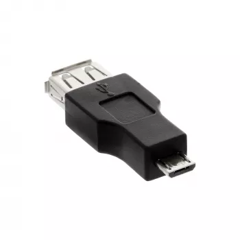 Προσαρμογέας InLine Micro USB OTG βύσμα Micro-B αρσενικό σε υποδοχή USB A θηλυκή
