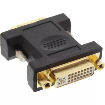 InLine Προσαρμογέας DVI-D DVI-I 24+5 υποδοχή θηλυκή / DVI-D 24+1 βύσμα αρσενικό, επιχρυσωμένος