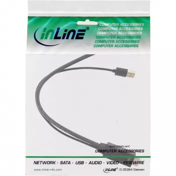 InLine Καλώδιο μετατροπέα HDMI αρσενικό σε DisplayPort υποδοχή θηλυκή, 4K, μαύρο/χρυσό, 0,3 m