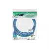 InLine Καλώδιο USB 2.0 Type-A αρσενικό / Type-B μπλε διαφανές 3m