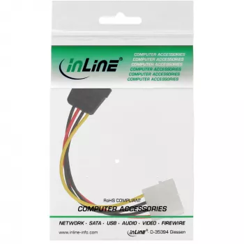 InLine Καλώδιο τροφοδοσίας SATA 1x 5,25 ίντσες / SATA 0,15m