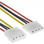 InLine καλώδιο επέκτασης τροφοδοσίας 4-pin αρσενικό/θηλυκό 29650B