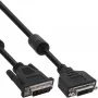 InLine καλώδιο DVI-D 24+1 αρσενικό/θηλυκό, Dual Link, 2 πυρήνες φερρίτη, 2 m