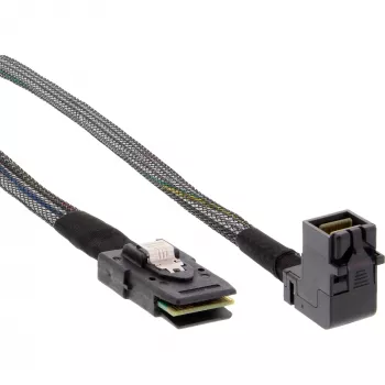 InLine καλώδιο Mini SAS HD SFF-8643 γωνιακό σε SFF-8087 με Sideband 1 m