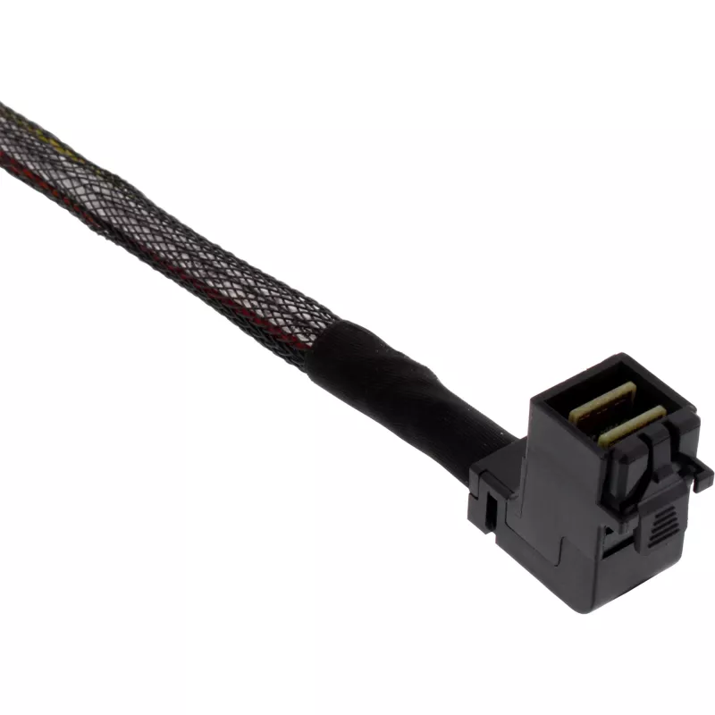 InLine καλώδιο Mini SAS HD, SFF-8643 γωνιακό σε 4x SFF-8482 + τροφοδοσία, 1m