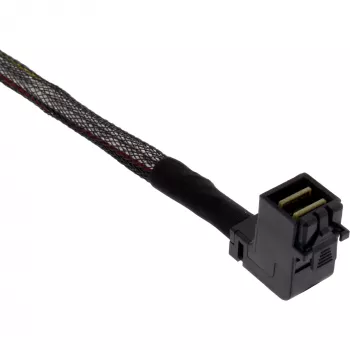 InLine καλώδιο Mini SAS HD, SFF-8643 γωνιακό σε 4x SFF-8482 + τροφοδοσία, 0,5 m