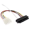 InLine καλώδιο Mini SAS HD, SFF-8643 γωνιακό σε 4x SFF-8482 + τροφοδοσία, 0,5 m
