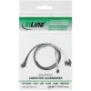 InLine καλώδιο Mini SAS HD SFF-8643 γωνιακό σε 4x SATA + Sideband 0,5 m