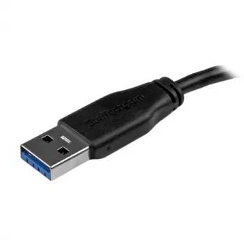 StarTech.com λεπτό καλώδιο Micro USB 3.0 - αρσενικό/αρσενικό - 15cm (6 ίντσες), 0,15 m, USB A, Micro-USB B, USB 3.2 Gen 1 (3.1 Gen 1), αρσενικό/αρσενικό, μαύρο