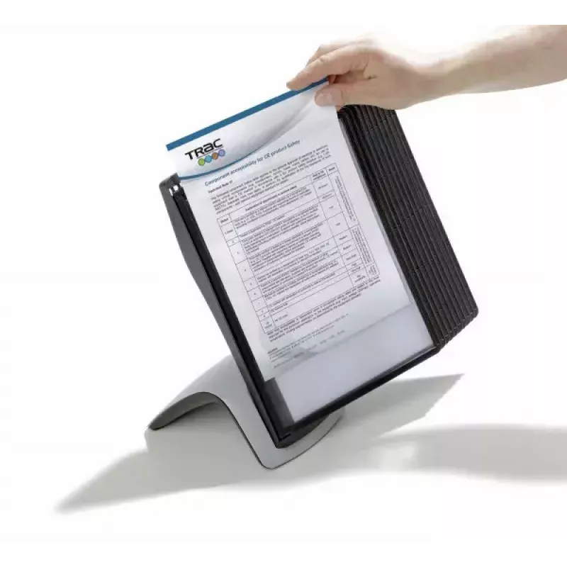 Durable Sherpa Style Table 10 περιστρεφόμενη βάση εγγράφων γραφείου για 10 πάνελ A4
