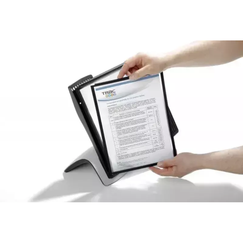Durable Sherpa Style Table 10 περιστρεφόμενη βάση εγγράφων γραφείου για 10 πάνελ A4
