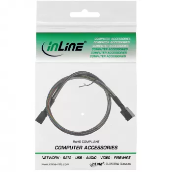 InLine καλώδιο Mini SAS HD SFF-8643 σε SFF-8643 με Sideband 0,5 m