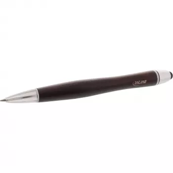 InLine woodpen, stylus touchpad + στυλό, καρύδι/μέταλλο