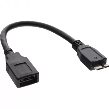 InLine καλώδιο adapter Micro USB 3.0 OTG αρσενικό Micro-B σε θηλυκό USB Type-A 0,15 m