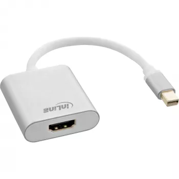 InLine Mini DisplayPort HDMI Adapter Αλουμινίου με Ήχο 4K/60Hz 17193W