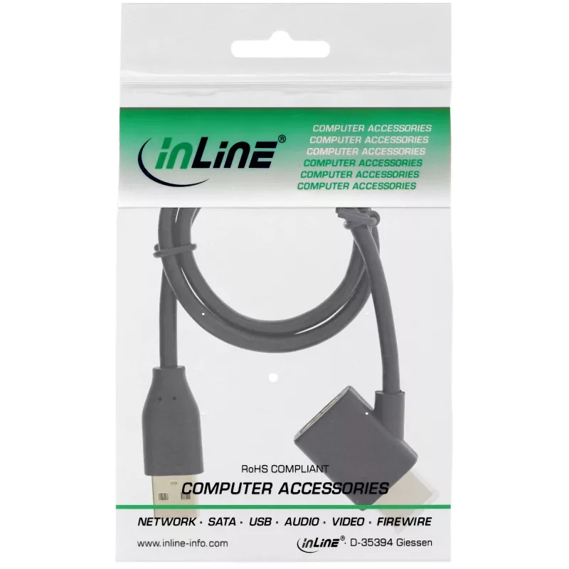 InLine HDMI Adapter M/M με USB-A Power-Injektor 0,5 m