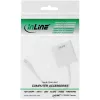 InLine Mini DisplayPort Βύσμα αρσενικό / DVI-D 24+1 Adapter Υποδοχή θηλυκή λευκό, 0,15m